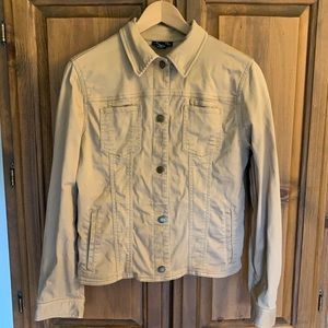 Jones New York denim jacket camel Medium